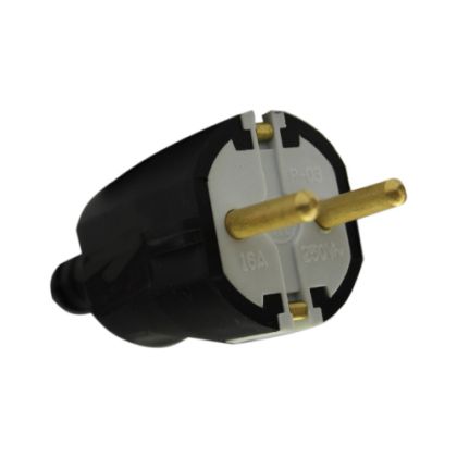 Power outlet plug rubberized 16А 