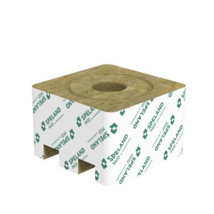 Cultilene rockwool block 15x15cm with large hole 1pc