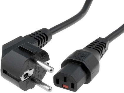 POWERCORD 3x1.50m. MALE IEC Pluge Black