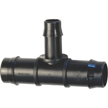 19 mm - 13 mm Barb Reducer Tee