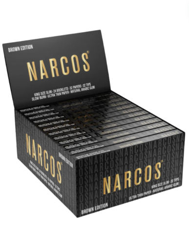 NARCOS KING SIZE SLIM+TIPS Limited series rolling papers