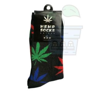 Socks Hemp XXX Amsterdam - Unisex, Black Colour