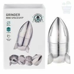 Grinder Mini Spaceship 50 mm silver